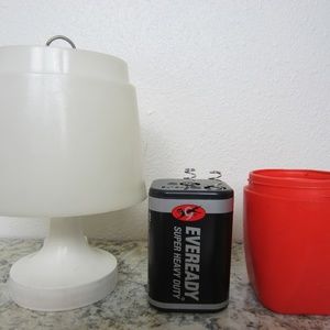 Vintage 70's Ray-O-Vac Portable Camping Light Tabl